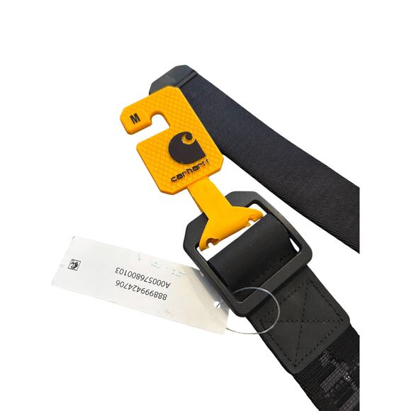 Carhartt Adult Unisex Black Nylon Webbing Ladder Lock Belt Size M - Picture 6 of 6